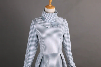 Audrey Hepburn Fashion Wool Maxi Dress – Elegant Autumn Winter Long Dress with Fitted Waist & Flowing Swing Hem