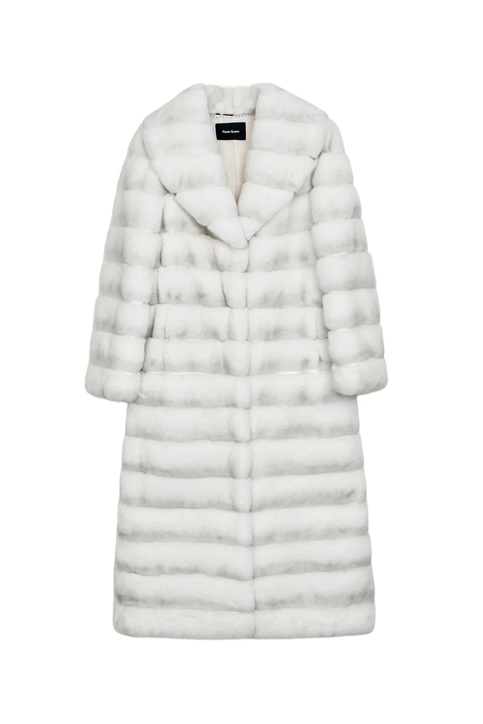 Flame Queen 2025 Women's Elegant Otter Rabbit Fur Long Coat