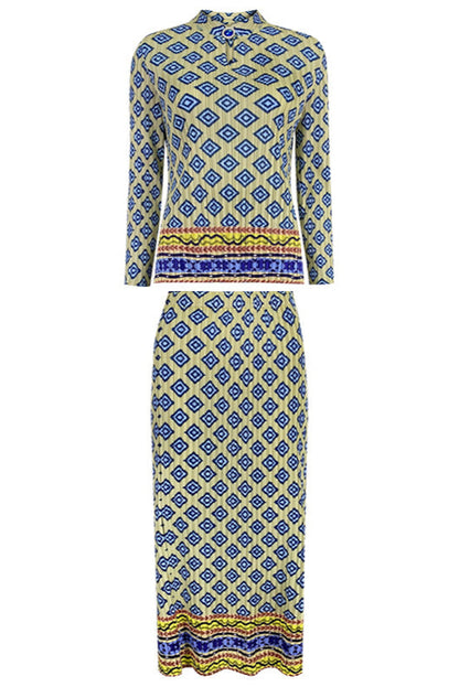 Pleated Retro Plaid Casual Suit – One-Button Women’s Blazer Style