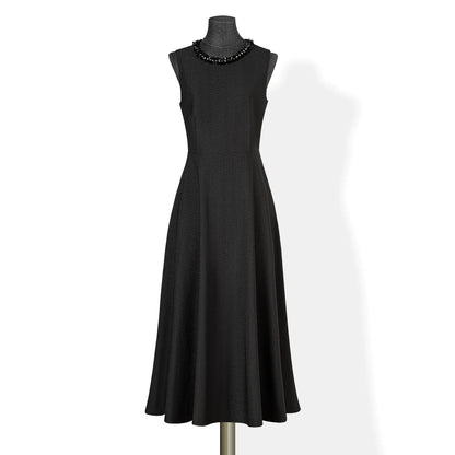Hepburn Style Black Dress – 2025 Autumn French Sleeveless Evening Cocktail Dress