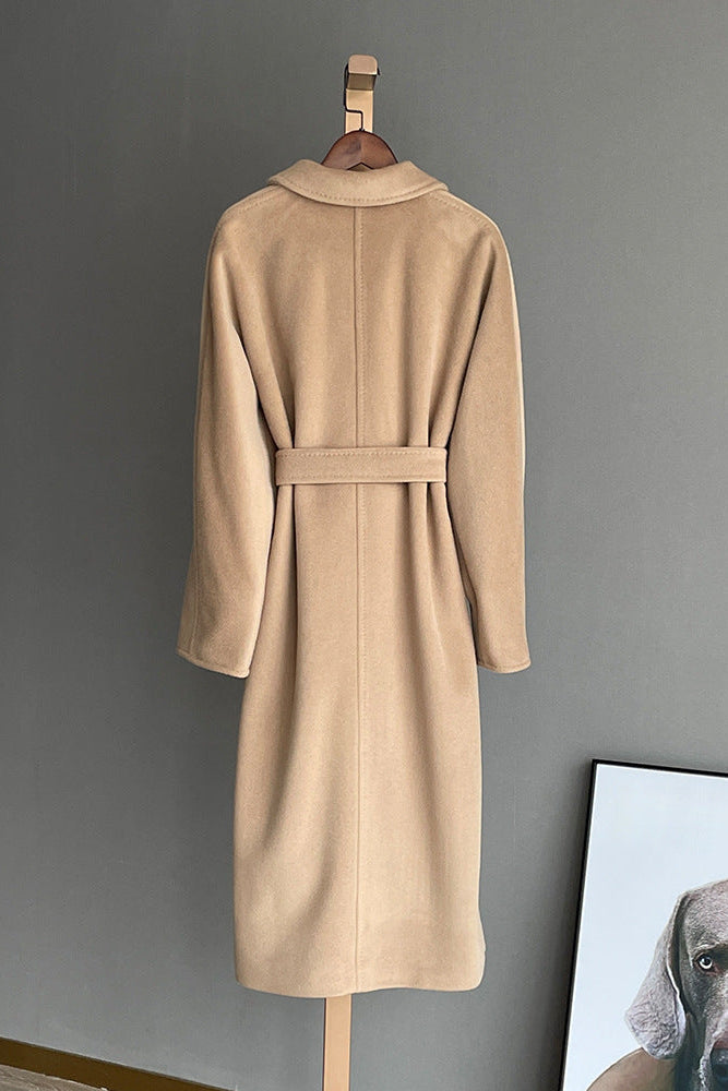 Max Mara Style Classic Camel Double-Breasted Cashmere Wool Coat 101801
