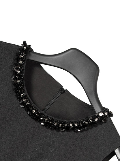 Hepburn Style Black Dress – 2025 Autumn French Sleeveless Evening Cocktail Dress