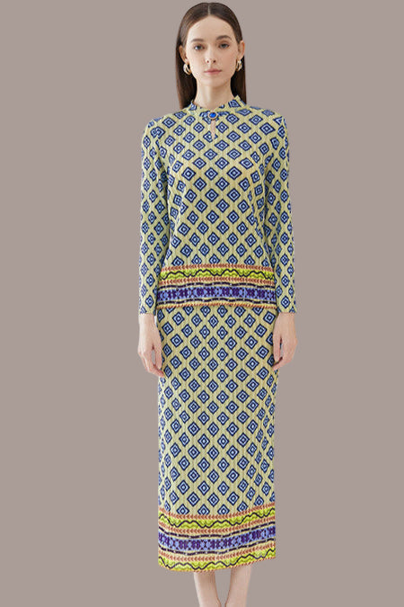 Pleated Retro Plaid Casual Suit – One-Button Women’s Blazer Style