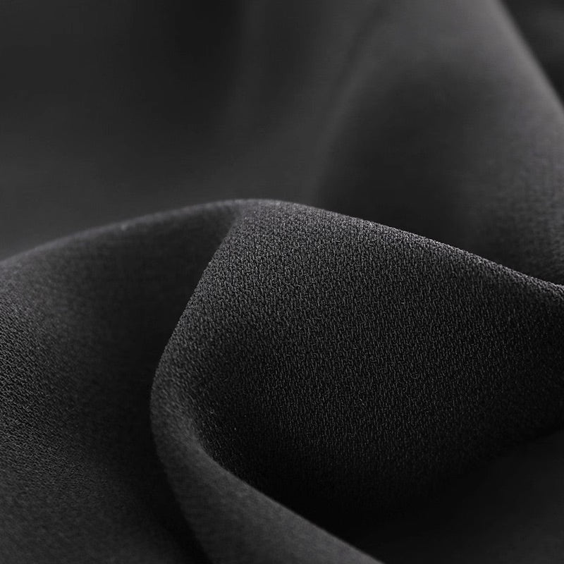 Audrey Hepburn Fashion Black Dress – Restored Classic, Exclusive High-End Custom “Breakfast at Tiffany’s” Sleeveless Little Black Dress with Ruffled Hem and Mermaid Silhouette